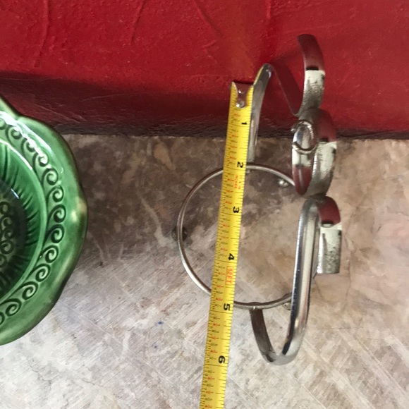 Vintage McCoy Green Flower Shaped Bowl - Picture 13 of 14